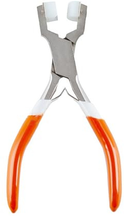 Pinze palmari con punta in nylon Pinze in acciaio inossidabile per la creazione di gioielli e braccialetti per piegare attrezzature