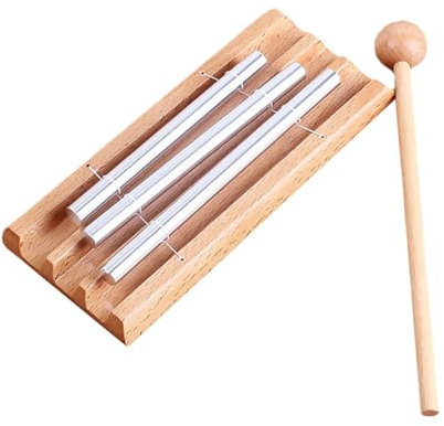 Vaguelly Glockenspiel Musikalische Percussion Tischglockenspiel Mit Hammer Kinder Meditation Bildungsbedarf Beruhigende Töne Tragbar