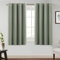 BellaHills Cortinas Salon Cortina,Opaca Acústica Blackout - Aislante para Ventanas de Habitación/Salón,140x145 cm,Verde Salvia