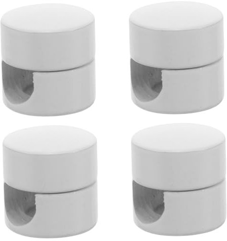 LIFKOME 4pcs Cord Grips Cable Glands Connectors Strain Relief Cord Clamp for Chandelier Lamp Wiring DIY Fixing Clamps White