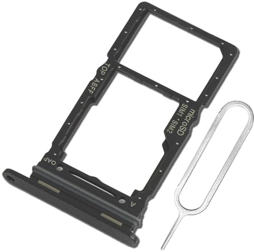 ExtKry SIM-port för Samsung Galaxy A26 SIM-kortplats original kvalitet SIM-fack med kortstift (svart)