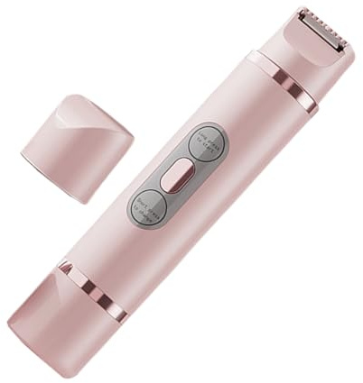 Máquinas De Afeitar Eléctricas Para Mujer - Recortadora Zona Bikini Femenina | Depiladora Eléctrica, Recortador De Bikini Doble Cabeza Y Maquinilla Para Vello Corporal En Piernas, Rostro Y Axilas