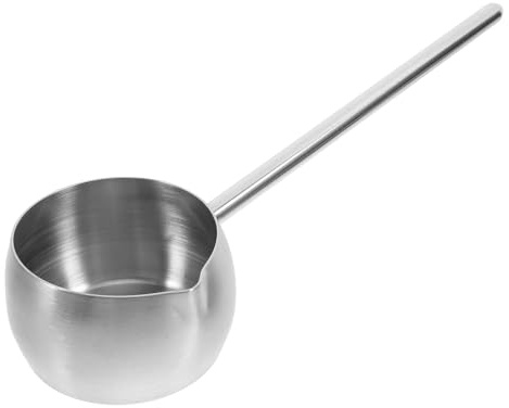 VERDANVERSE Cucchiaio per Olio in Acciaio Inossidabile 304 da 280 Ml con Manico, Mestolo Multiuso Resistente All’usura per Cucina Domestica, Riscaldamento e Servizio in Ristoranti