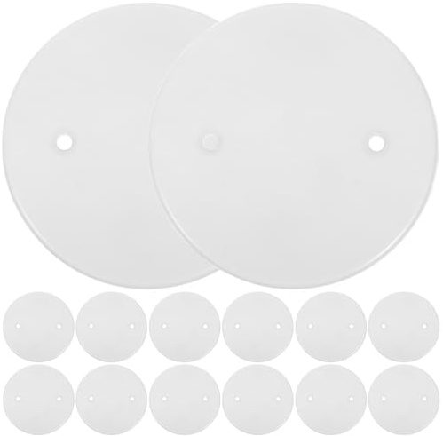 Luxshiny 50 Pièces Cache-câble Électrique en Pp Blanc, Plaque Murale de Recouvrement Facile à Installer pour Protection des Câbles la Maison Bureau