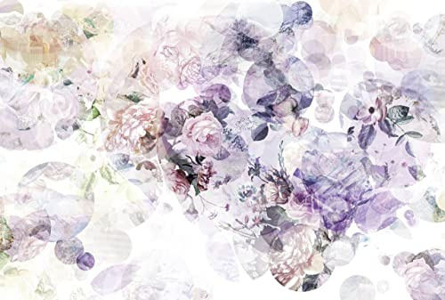 Komar Vlies Fototapete WISH | 368 x 248 cm | Tapete, Wand, Dekoration, Wandbelag, Wandbild, Wanddeko, Blume, Blüten, Schlafzimmer, Wohnzimmer | XXL4-060