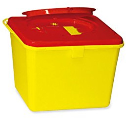 Kanülenabwurfbehälter von carmesin.com 193525 Safe-Box 6,0 Ltr. -neue Ausführung -