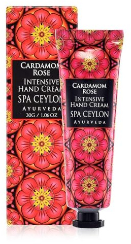 SPA CEYLON CARDAMOM ROSE Intensive Hand Cream | Revitalizing | Vitamin-Rich | 100% Vegetarian | Suitable for all skin types