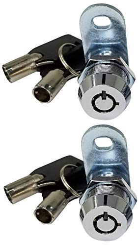Products Cerradura tubular cuádruple con acabado cromado, llave extraíble igual (5/8 pulgadas, paquete de 2)