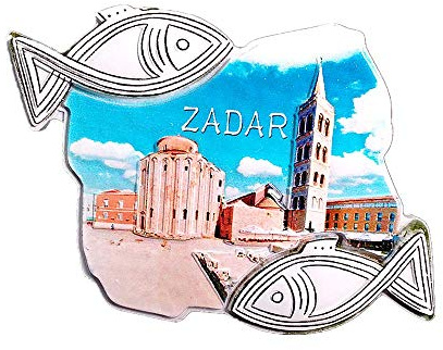 3D Zadar Kroatien Kühlschrankmagnet Touristensouvenir Geschenkkollektion Heimküche Dekoration Magnetaufkleber Kroatien Kühlschrankmagnet