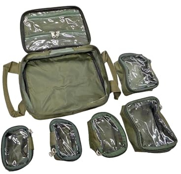 TMC Modular Lead Bag with 5 Individual Lead Pouches + 3 Internal Zip Pouches