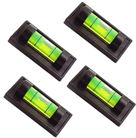 Lot de 4 niveaux à bulle magnétiques pour camping-car, camion, caravane, camping, machines, caméra d'action, platine, trépied, phonographe (lot A)