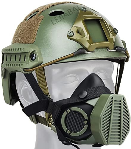 PJ Typ Fast Air Gun Helm Dual-Mode Spezielle Taktische Atemschutz Maske, Atemschutz Maske Mit Austauschbarem Filterelement