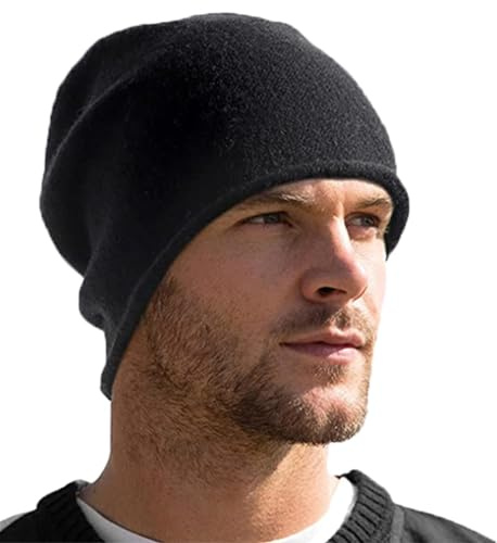 CLAPE Klassische Slouch Beanie Mütze Elastisch Dünne Long Beanie Mütze Leicht Slouch Hat Jersey Mütze Ideal für Frühling Herbst und Winter