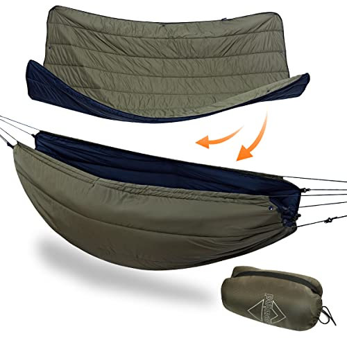Onewind Double Camping Hängematte Underquilt und Campingdecke Combo, volle Länge leichtes warmes unter Quilt für Hängematte Camping 4 Saison Camping Wandern Rucksacktourismus