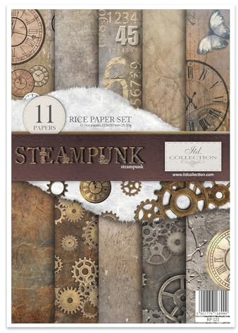ITD Collection - Decoupage Papier A4 - Decopatch Papier 29,7 x 21 cm - Scrapbooking - Dekorpapier für DIY Alben Bullet Journals (RP023)