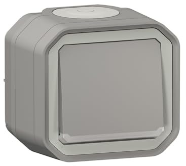 Legrand Lichtschalter, Plexo, wasserdicht IP55, Stoßfestigkeit IK08, bereit für die Installation auf der Wand