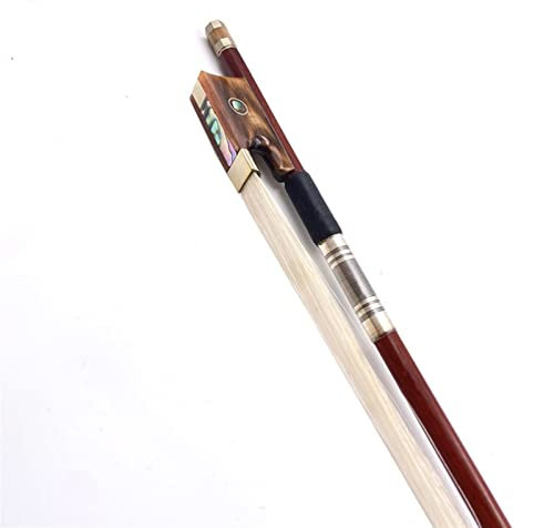 Violinbogen Braziolwood Runder Stick 4/4 Violine Bogen Geige Bow Runde Stick Bow Sibirische Horsenhafen Rosshaar (Color : Light Green)