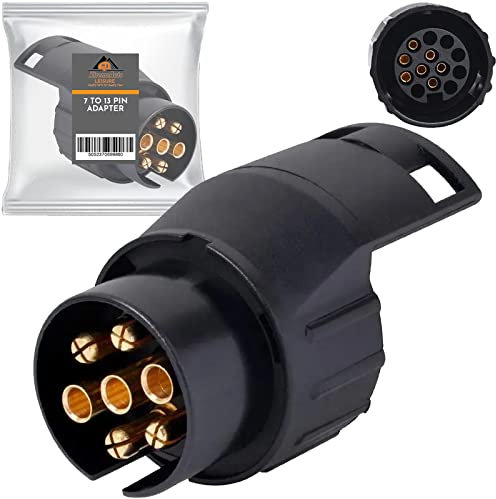 Xtremeauto 7 Pin To 13 Pin Towing Adaptor - 7 Pin To 13 Pin Adapter For Trailer, Caravan, 7 Pin To 13 Pin Towing Adapter Socket Plug 7pin To 13pin Adapter Converter