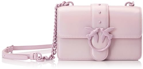 Pinko Love One Mini CL Naplack, Borsa Donna, WWGB_Lilla-Block Color, Taglia Unica