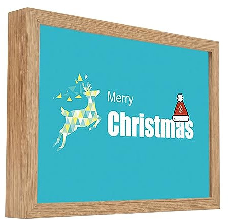 LED Wandbild mit einstellbarer Helligkeit und 3 Farbmodi (kaltweiß, neutral, warm) für Wohnzimmer, Schlafzimmer, Arbeitszimmer, Weihnachtsdekoration, Geschenkidee, USB-betrieben
