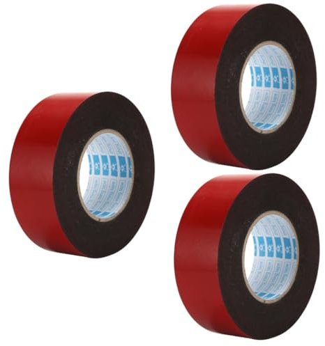 Healeved 3pièces Ruban Adhésif Double Face Mousse Pour Voiture Résistant à Eau Adhésif Pour Décoration Et Signalisation Automobiles