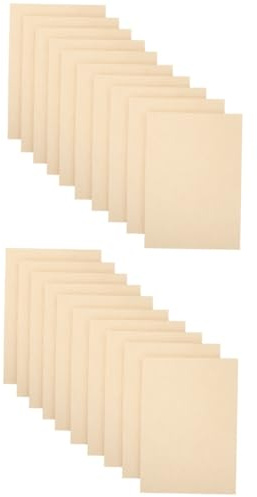 NUOBESTY 20pcs Antique Parchment Paper for Writing Vintage Style Old Paper for Ritual Ceremony Aged Scrapbooking Supplies