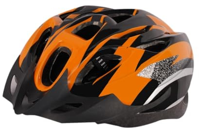 rockible Casco da Bici con Visiera Staccabile Casco da Ciclismo Antiurto per Donne, Uomini e Adulti, Arancione