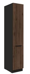 Küchen Hochschrank 40 cm MONZA Okapi Nußbaum Küchenzeile Küchenblock Küche