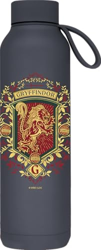 Quokka SOLID X HARRY POTTER | BOTTIGLIA TERMICA IN ACCIAIO INOX DOPPIA PARETE CON APPENDOR | HP GRYFFINDOR