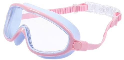 Kisangel 1 paire de lunettes de natation avec grand cadre lunettes de natation adultes femmes lunettes de natation pour hommes lunettes de natation lunettes de natation pour adultes rose gel de silice