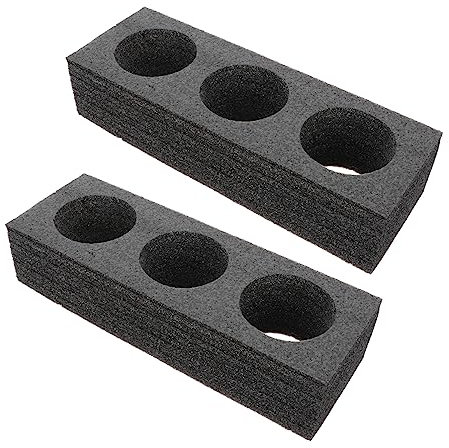 Didiseaon Portabicchieri Da Esterno e Supporto Per Imballaggio Bevande in Lana Di Perle, Leggero e Portatile, Set Da 2 Pezzi Per Picnic, Ufficio e Asporto