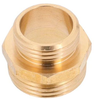 Mipcase Reducción Articulación De Latón Macizo Adaptador Macho De Conector Rápido para Conexión De Tubería De Agua Reparación De Mangueras De Jardín