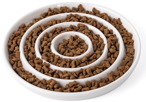 Antischlingnapf Katze Keramik Futternäpfe für langsame Fütterung,Fressnäpfe für Haustier Slow Feeder Katze Nassfutter Katzennapf Keramik,Nasse Futterschale für Katzen und kleinen Hund