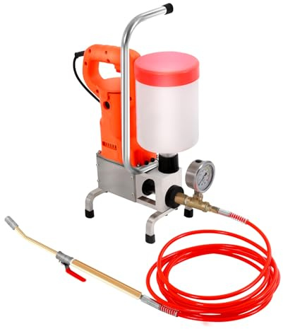 Miscelatore per calcestruzzo elettrico da 720 W, macchina professionale ad alta pressione, apparecchiatura per iniezione di calcestruzzo, pressione massima 10.000 psi, portata 0,75 kg/min, adatto per
