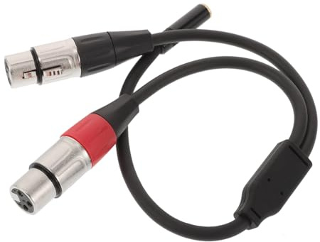 BIUDECO Xlr-y-splitter-kabel Trs Zwei Xlr-stecker für Audioaufnahmegeräte Doppelte Abschirmung zur Störungsreduktion Kompatibel mit Verschiedenen Systemen