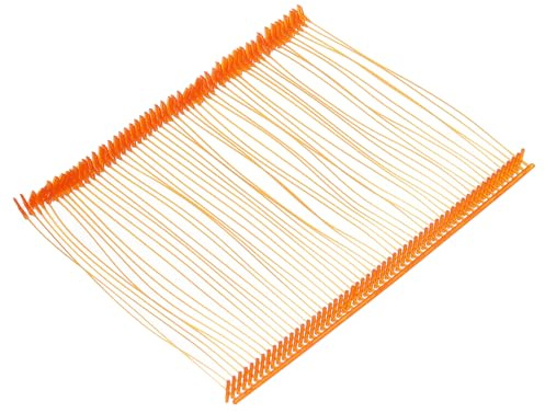 sourcing map 5000pcs Standard Tagging Gun Fasteners 75mm Tagging Barbs Pins Plastic Tag, Clothing Tags Gun Attachments for Garment Bag Fabric, Orange