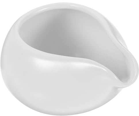 ABOOFAN Jarra Pequeña de Cerámica para Leche y Jarabe de Café, Dispensador de Salsa Multifuncional, Recipiente para Bebida en Hogar, Restaurante y Bar, Diseño Liso y Fácil Limpieza