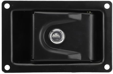 FAUOSWUK Toolbox Paddle Lock Secure Protection Carbon Steel Flush Mount Handle Lock for RV Truck Caravan