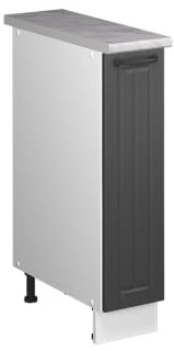 Vicco Apotekarskåp Fame-Line, Mörkgrå/Vit, 20 cm, AP Marble, för kombination med andra moduler i Fame-Line-serien