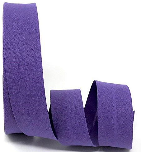 Byetsa violett 30 mm Polycotton Schrägband auf einer 25 m Rolle