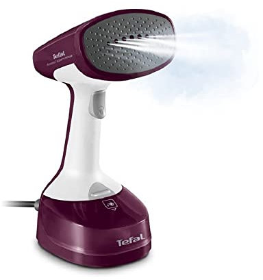 Tefal Dampfbürste Access Steam Minute, 1100 Watt, Dampfglätter inkl. Zubehör, 1 Dampfstufe, schnelles Aufheizen in nur 45 Sekunden, 150 ml Wassertank, Steamer, lila/grau/weiß, DT7005