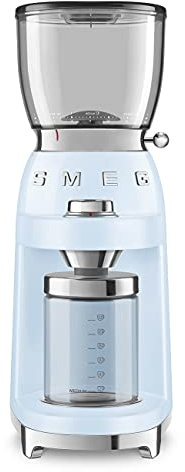 Smeg 50er Jahre Retro Pastell Blau Kaffeemühle