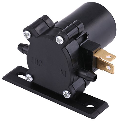 Pompes à eau Moteur de voiture 12V Véhicule de voiture Pare-brise Essuie-glace Rondelle Pompe à eau Universel Automobile Outil de nettoyage Noir pour voiture Van Bus Camion pompes du lave-glace auto+