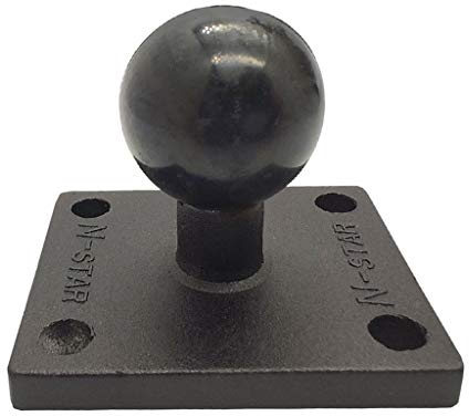 zkm Aluminium Square Mount Base mit Kugelkopf für Ram Mount für Garmin Zumo/Tomtom Black