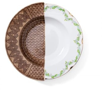 Seletti Hybrid Collezione Tavola, Piatto Fondo in Porcellana MALAO ø Cm.25,4 h.3,8