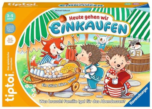 Ravensburger tiptoi spel 00119 - Idag ska vi shoppa - pedagogiskt spel för barn från 3 år och uppåt