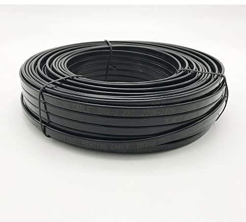1M-100M Water Pipe 12V 24V 110V 220Volts Anti-freeze Frost Protection Heating Cable For Roof Self Regulating Electric Heater Wire (Length : 50m, Specification : 12V 15W)