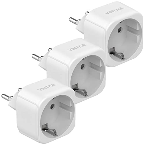 VINTAR 3 Pack Schweiz Reiseadapter Typ J (EU auf Schweiz)