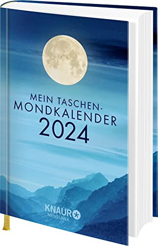 Mein Taschen-Mondkalender 2024: Taschenkalender m. Wochenplaner, m. Infos zu Mondeinflüssen & Ferienterminen, Jahresübersichten 2024/2025, viel Platz für Notizen, m. Lesebändchen