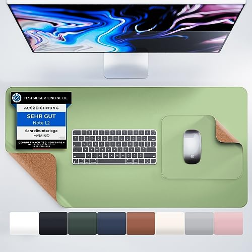 Schreibtischunterlage 2-er Set Rutschfest Schreibtisch Unterlage 80x40cm | Schreibtischunterlage rutschfest – ideale Tischunterlage & Schreibunterlage für Büro, Homeoffice & Schreibtisch